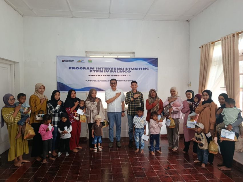 PTPN IV PalmCo Genjot Pengentasan Stunting, Dorong Target Indonesia Emas 2045