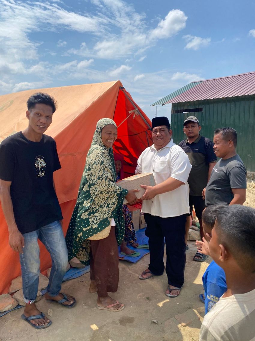 Ketum PP AMPG Himbau Korban Bencana yang telah Terima Bantuan, Agar Tidak Lagi Tinggal di Tenda Pengungsian