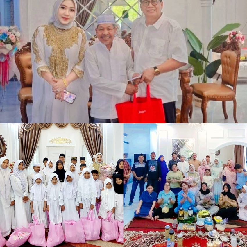 Ultah ke-49 Marlina Eliyanti, Berbagi Kebahagiaan dengan Anak Yatim, Didampingi CEO SUMUT24 Anto Genk