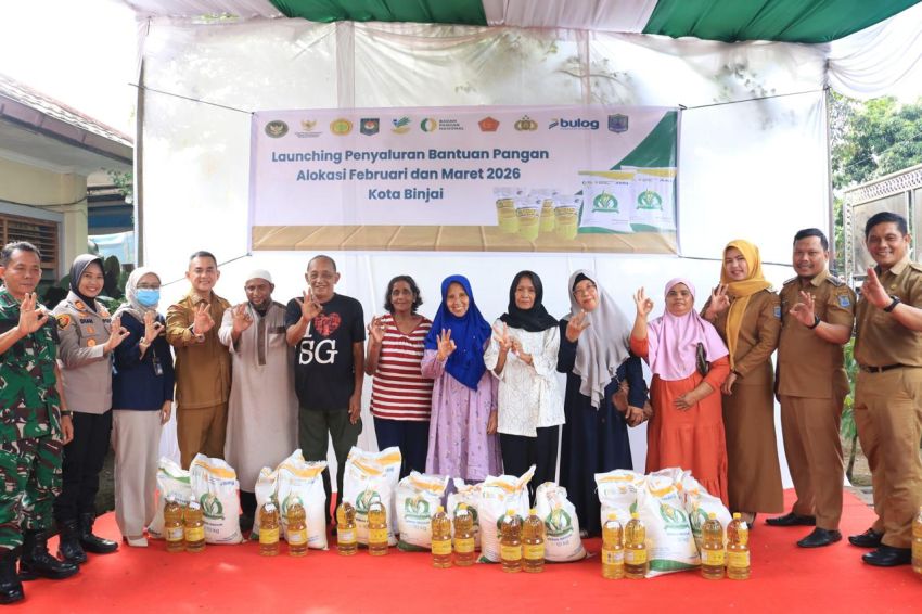 Perkuat Ketahanan Pangan Pemko Binjai Mulai Distribusi Bantuan Beras Dan Minyak Goreng