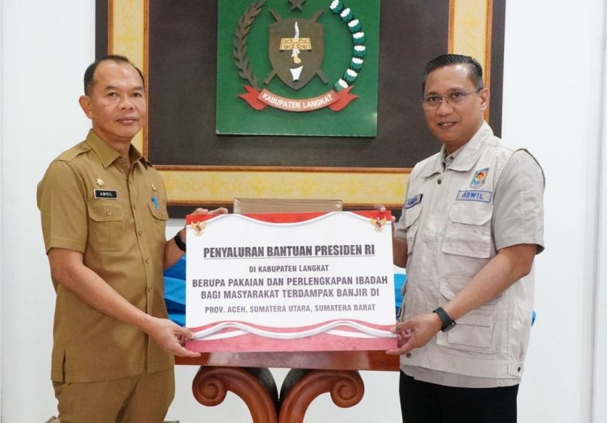 Pemkab Langkat Salurkan Bantuan Presiden untuk Korban Banjir