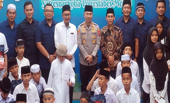Satres Narkoba Polrestabes Medan Buka Puasa Bersama : Tebar Kepedulian dan Semangat Berbagi