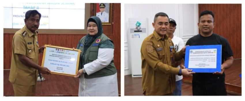 Pemulihan Pascabencana, Bantuan Perbaikan Rumah Tahap II Diserahkan kepada Warga Binjai