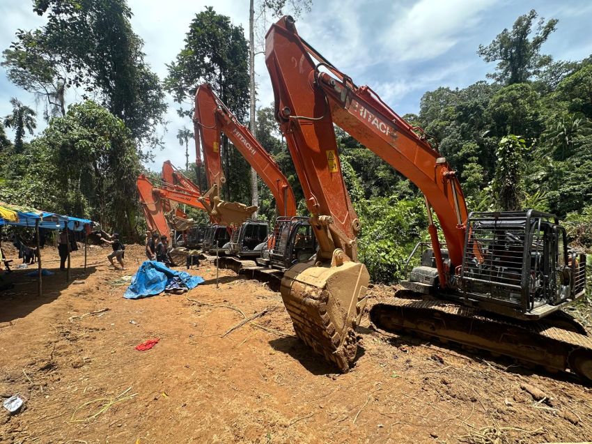 Polda Sumut Kejar Pemodal Tambang Emas Ilegal Tapsel-Madina, Periksa PT Hexindo Adiperkasa Pemilik alat berat