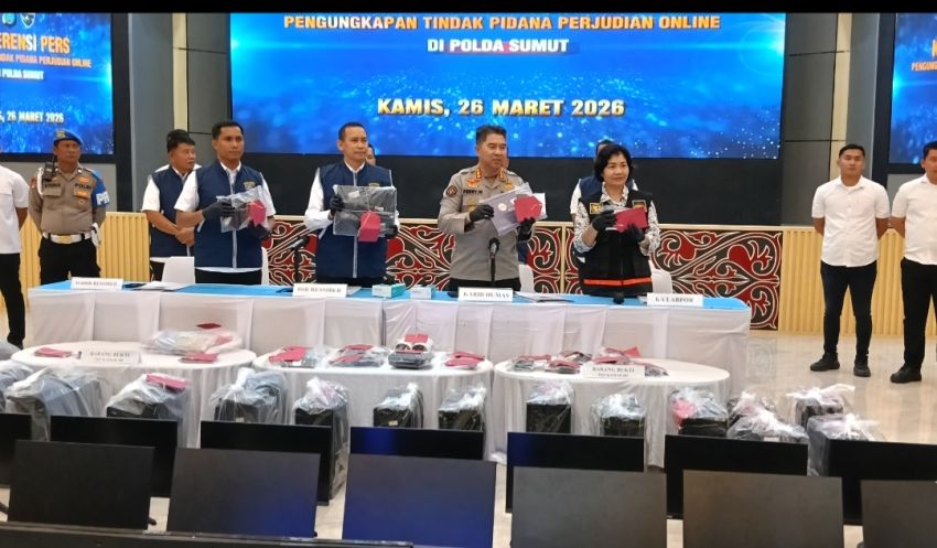 Dit Siber Polda Sumut Ungkap Judi Online Jaringan Nasional, 2 Tahun Beroperasi di Royal Condomonium Medan Raup Omset Rp 7 Miliar