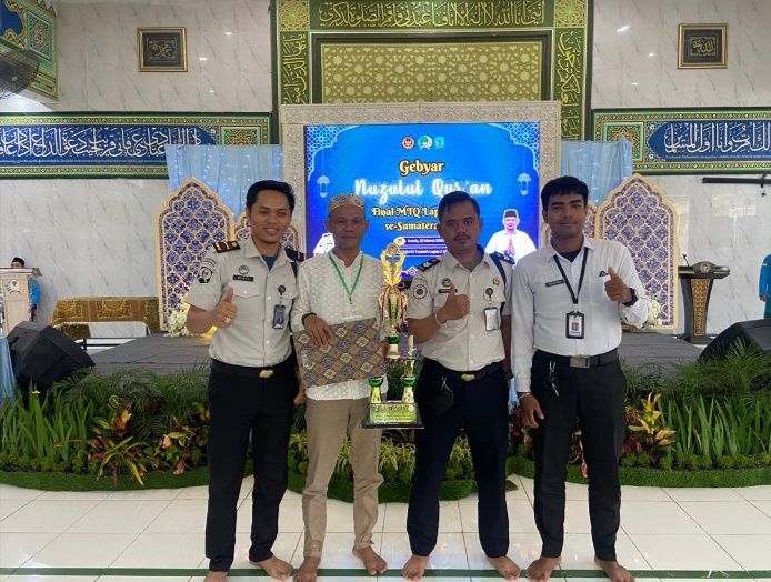 WBP Lapas Kelas IIA Pancur Batu Juara II MTQ Lapas Rutan se-Sumatera Utara