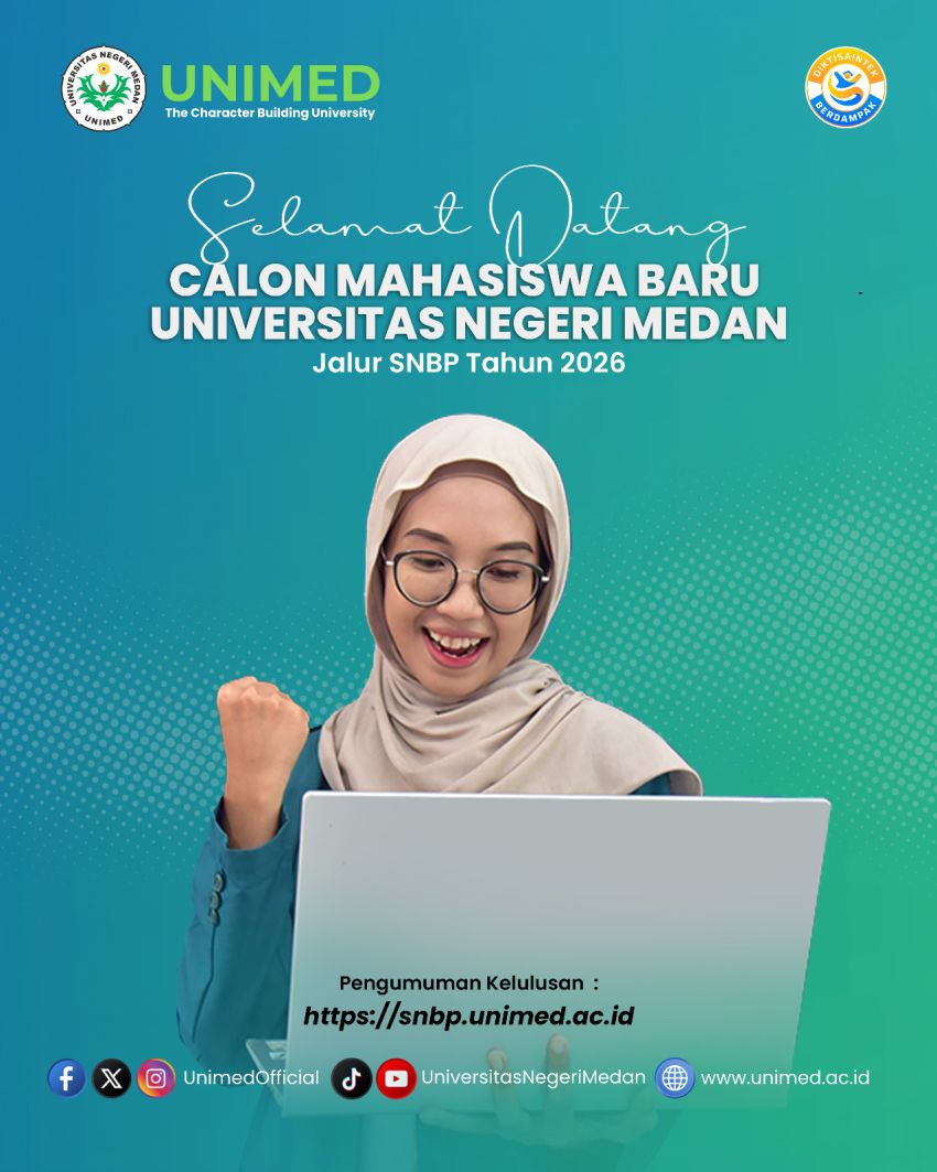 3.096 Mahasiswa Unimed Diterima Melalui Jalur SNBP 2026