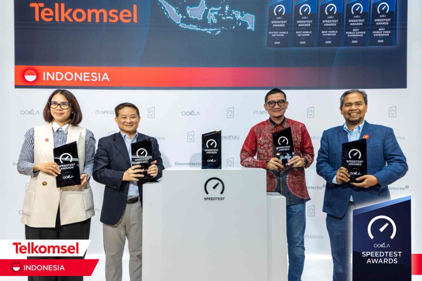 Telkomsel Raih Lima Penghargaan Ookla Seedtwat Awards 2026 di MWC Barcelona