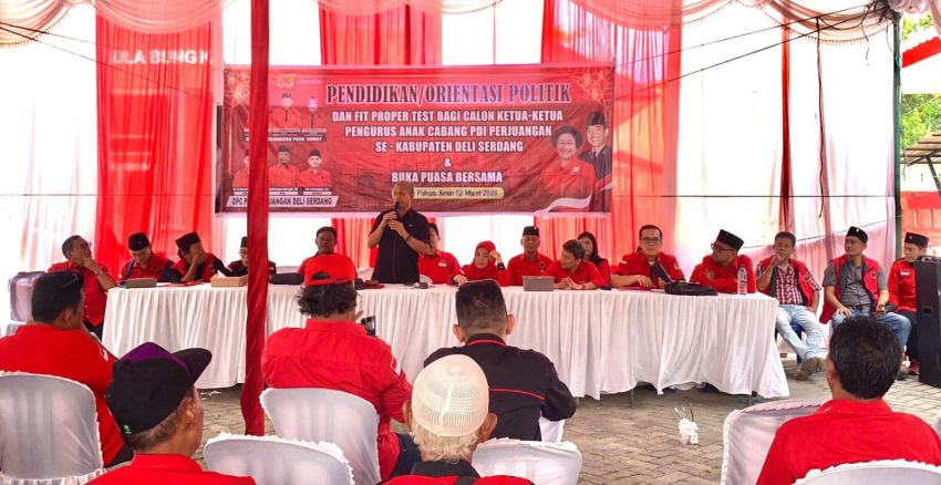 DPP PDIP Buka Kegiatan Fit And Proper Test Calon Ketua PAC Se-Deli Serdang