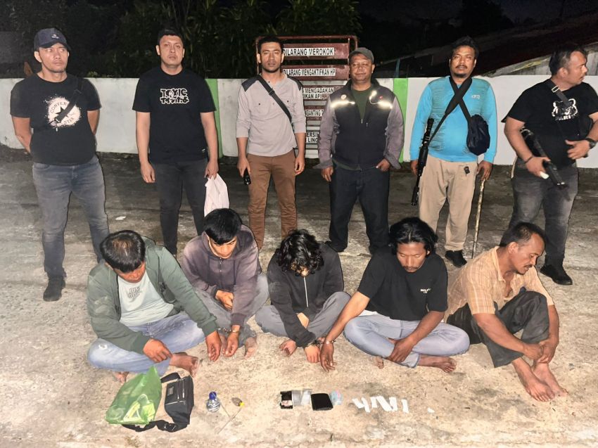 Berawal dari Dumas ke Dirnarkoba Polda Sumut, Polres Simalungun Gerak Cepat Ciduk 5 Pelaku