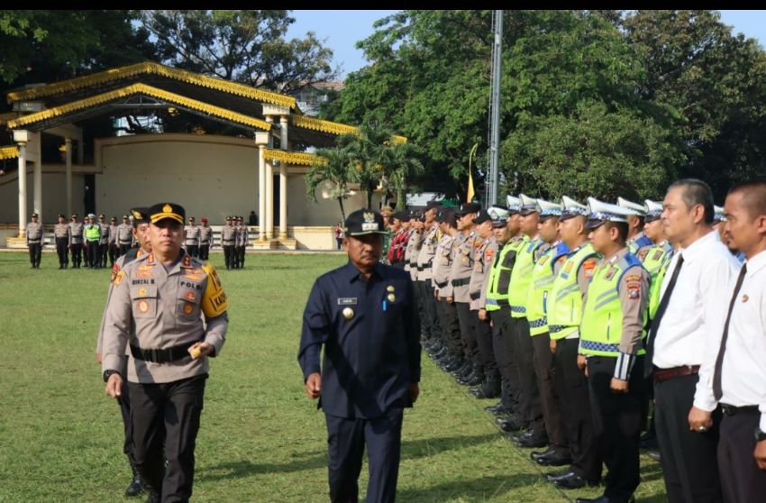 Wali Kota Binjai Tekankan Sinergi Pengamanan Saat Apel Operasi Ketupat Toba 2026