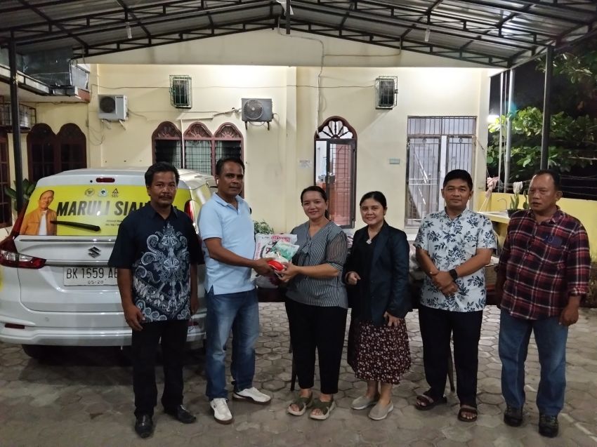 Dukung Kegiatan Keagamaan dan Sosial Kemasyarakatan, Maruli Siahaan Beri Bantuan Seksi Perempuan GKPI Jemaat Khusus Marindal