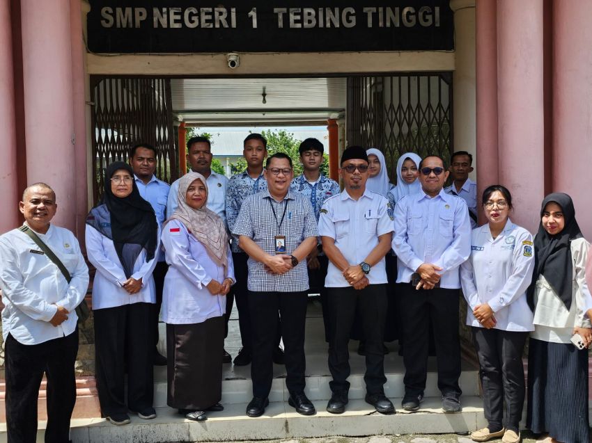 Kepala BPMP Sumut Monitoring Pelaksanaan TKA di SMP Tebing Tinggi