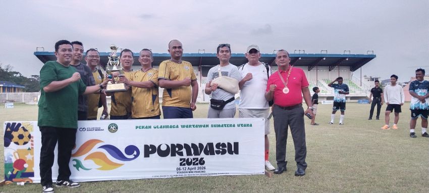 Tim Pralans FC Raih Penghargaan Fair Flay  Pekan Olahraga Wartawan Sumatera Utara 2026