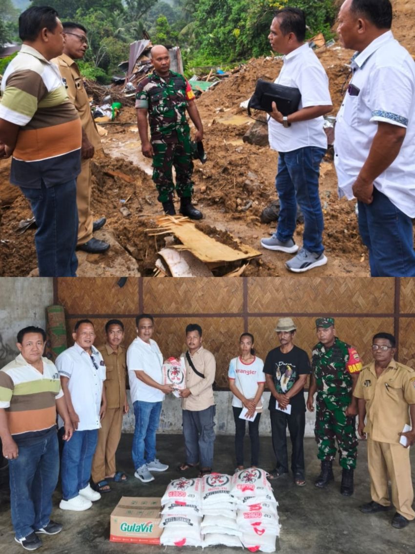 Respon Cepat Wakil Rakyat, Maruli Siahaan Berikan Bantuan Kepada Korban Bencana Longsor Sibolangit