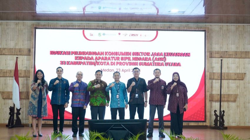 Perkuat Pelindungan Konsumen dan Waspada Kejahatan Keuangan Digital, OJK Sumut dan Pemko Medan Edukasi 2.000 ASN