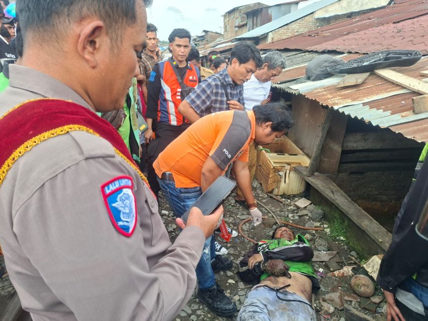 Tukang Ojek Tewas Dihantam Kereta Api di Perlintasan Tanpa Palang Pintu