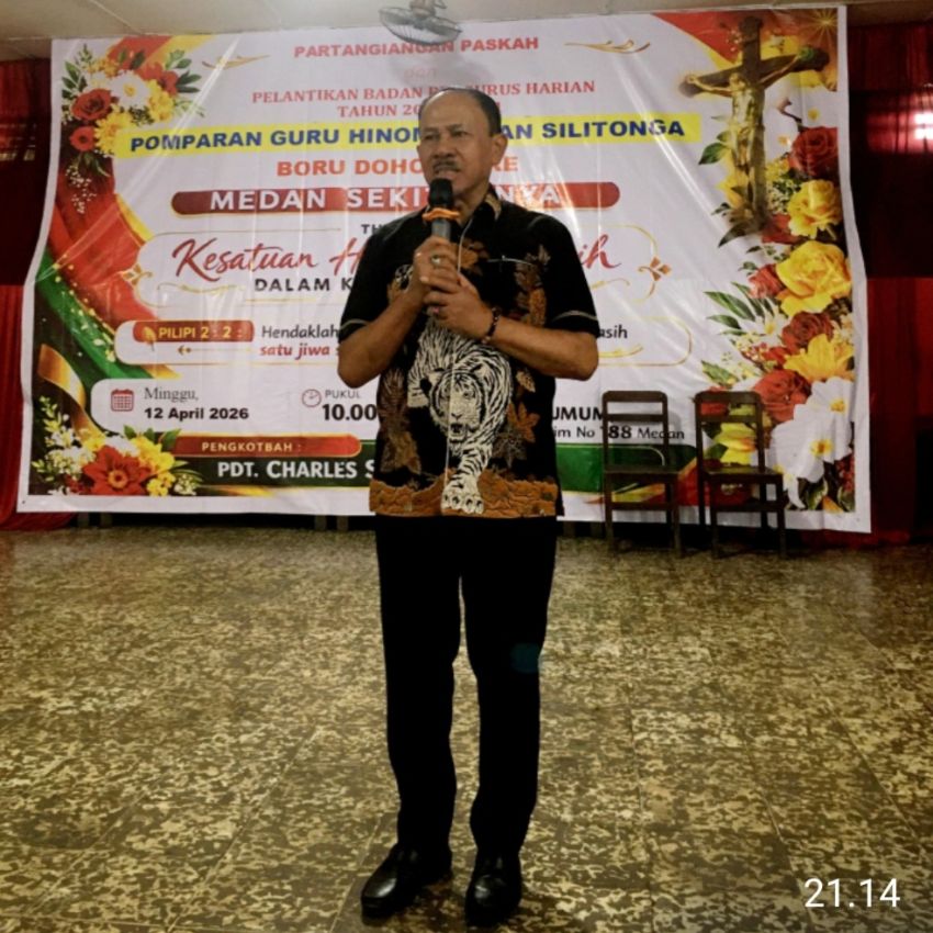 Maruli Siahaan Hadiri Pelantikan Pengurus Pomparan Guru Hinombingan Silitonga Boru Bere