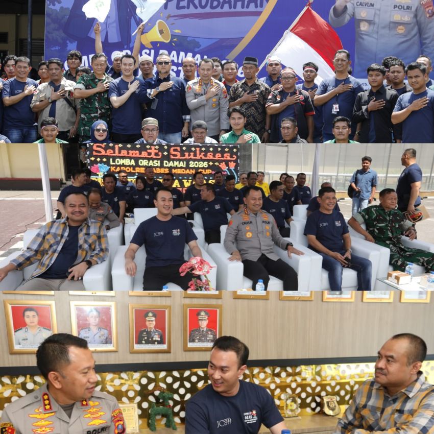 Polrestabes Medan Gelar Lomba Orasi Damai 2026 : Wadah Memperkuat Kamtibmas