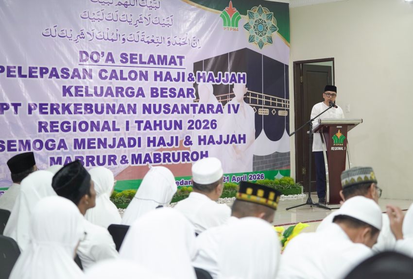 PTPN IV Regional I Medan Gelar Doa Selamat Bagi 60 Calon Jemaah Haji 2026