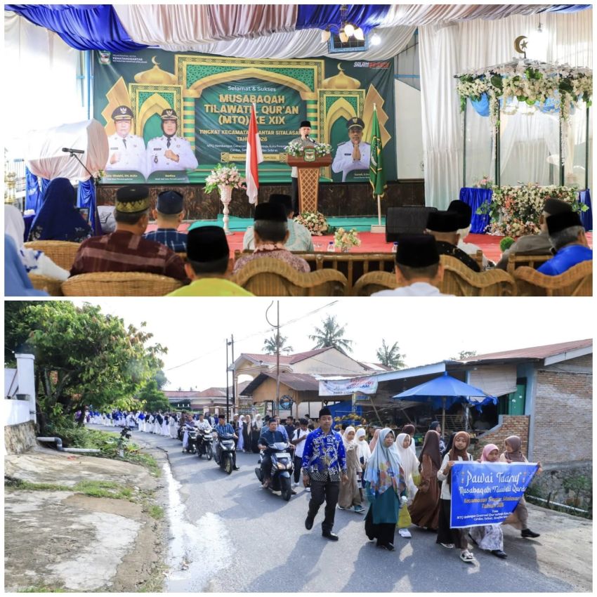 Ditandai Pemukulan Beduk dan Pawai, MTQN ke XIX Tahun 2026 Kecamatan Siantar Sitalasari Dibuka