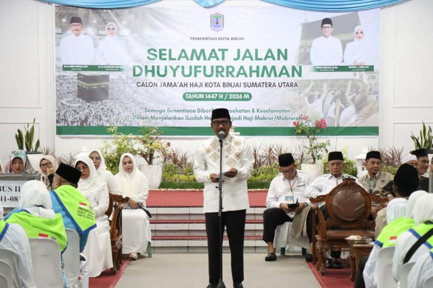 Pemerintah Kota Binjai Lepas 223 Calon Jemaah Haji Tahun 1447 H/2026 M