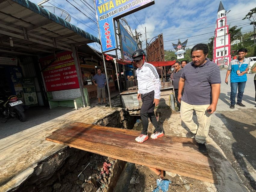Tinjau Lokasi &lrm;Keamanan Infrastruktur Dari Potensi Bencana Alam, JTP : Penting Penataan Estetika Kota