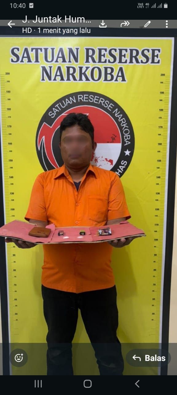 Bawa Narkoba  Pria 37 Tahun Ditangkap Polres Humbahas